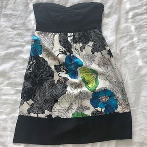 Susana Monica strapless silk dress. Size 8.